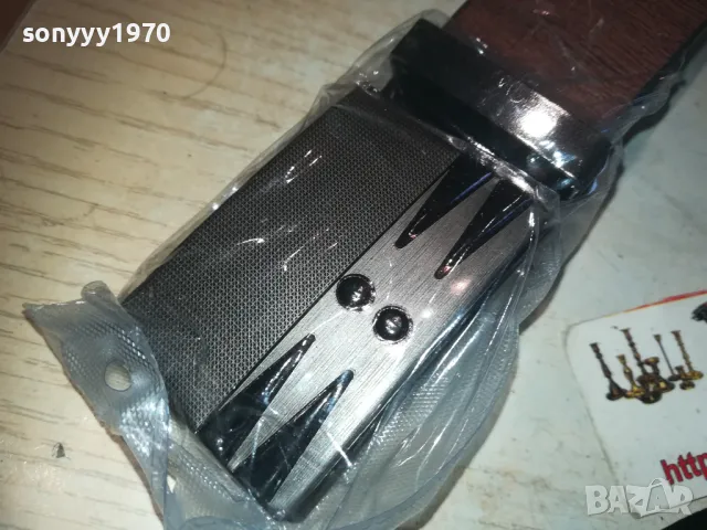 КОЛАН 143СМ КАФЯВ С ЧЕРНИ ШАРКИ 2110241404, снимка 3 - Колани - 47663101