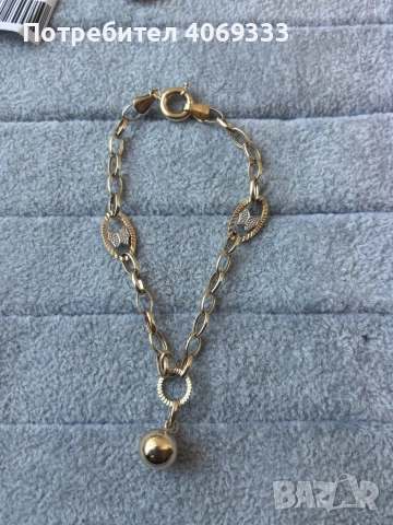 Чисто нава златна гривна от 14 к злато, снимка 2 - Гривни - 52930035