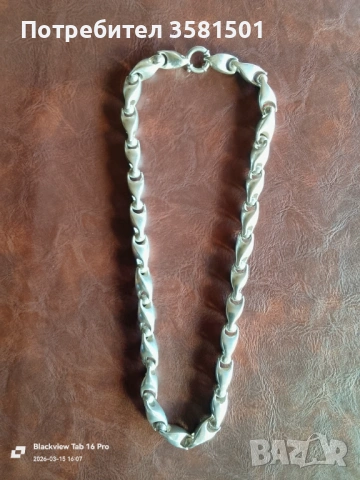 163/Сребърн Синджир-88грама.🇧🇬, снимка 3 - Колиета, медальони, синджири - 52353408