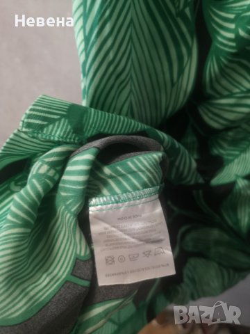 Рокля зелена естествена коприна, S, снимка 4 - Рокли - 40993034