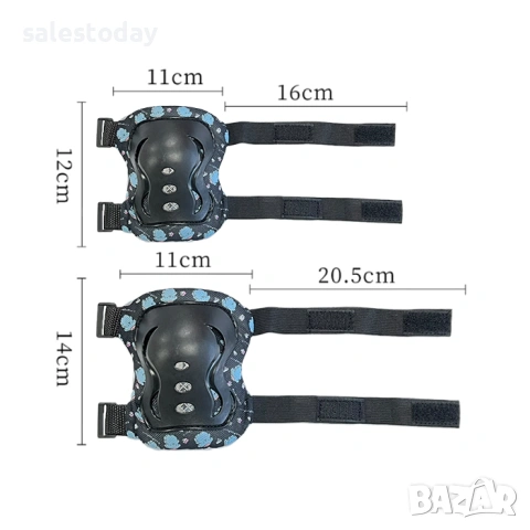 Детски наколенки, Протектори за китки, колене и лакти, снимка 6 - Спортна екипировка - 53797327