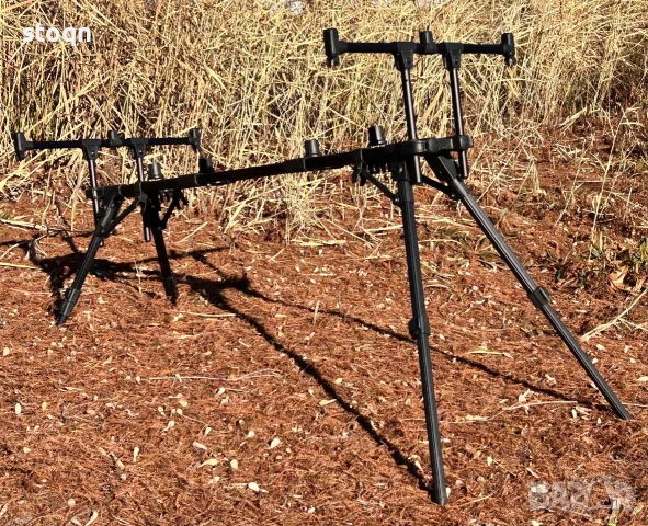 Шаранджйиска стойка за 3 броя въдици , снимка 3 - Такъми - 53004525