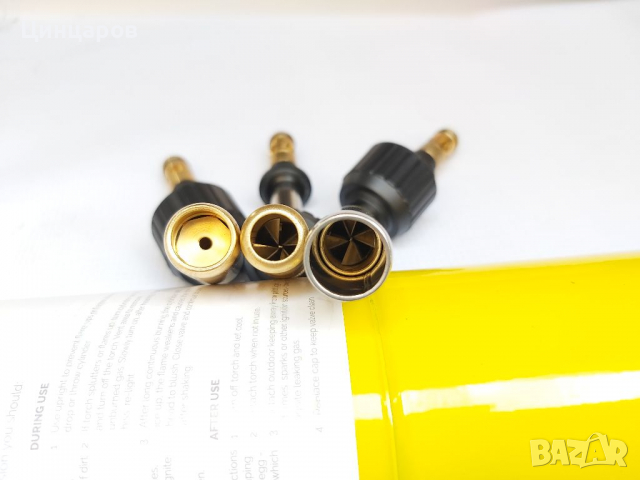 Горелка газова с 3бр.човки,газов флакон с темп.3000 градус целзий-подгряване,спояване,топене метал, снимка 10 - Други машини и части - 36278249