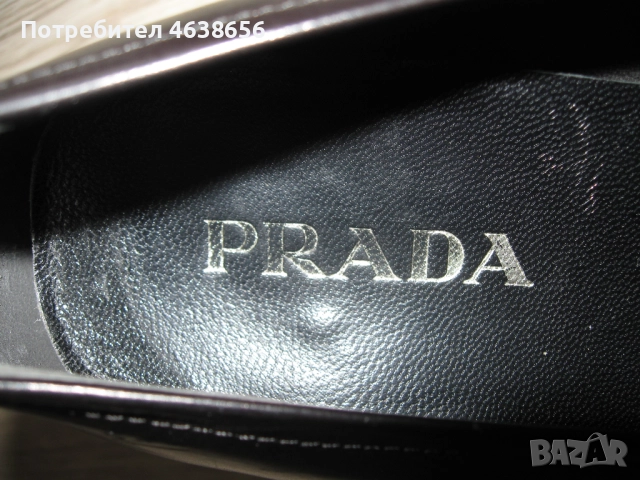 Prada дамски оригинални обувки 37 номер, снимка 3 - Дамски елегантни обувки - 52497607