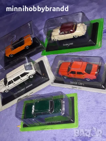 Skoda 1200 Skoda 120L Skoda 1000 Fiat 125 P Kabriolet FSO Polonez Jamnik 1.43 Deagostini , снимка 2 - Колекции - 47323471