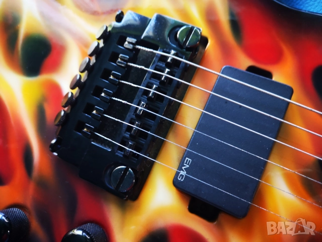 Лютиерска къстъм китара тип Explorer ESP EMG 81 JH, снимка 4 - Китари - 52943295