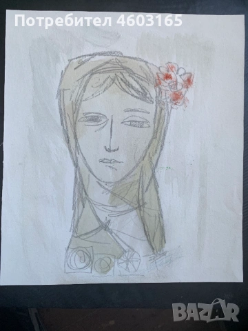 Рисунка портрет момиче