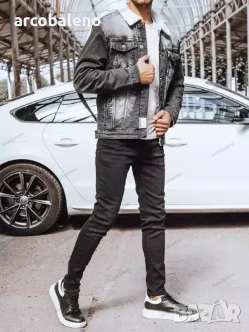 Мъжко изолирано дънково яке, 4цвята , снимка 16 - Якета - 47781394