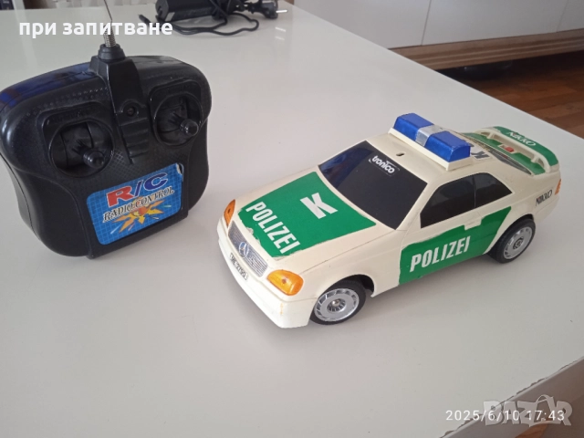 Стара играчки, R/C кола Ferrari F50 Police Highway Patrol и Mercedes 600 sec, Nikko R/C, снимка 3 - Колекции - 44797379