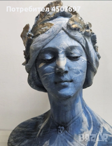 Бюст фклуптора Франция., снимка 2 - Антикварни и старинни предмети - 53035168