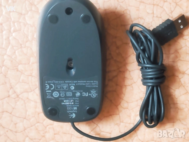 Оптична мишка LOGITECH M100, снимка 2 - Клавиатури и мишки - 53739895