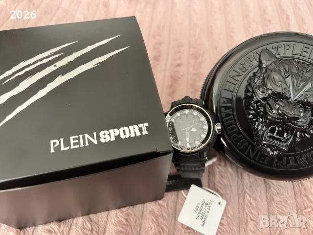 Чисто нов оригинален мъжки часовник Plein Sport Tiger Power (Philipp Plein) - Черен, снимка 2 - Мъжки - 55778071