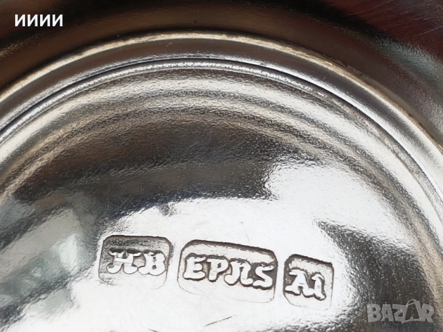 Посребрена чаша тежка халба, снимка 4 - Антикварни и старинни предмети - 53205932