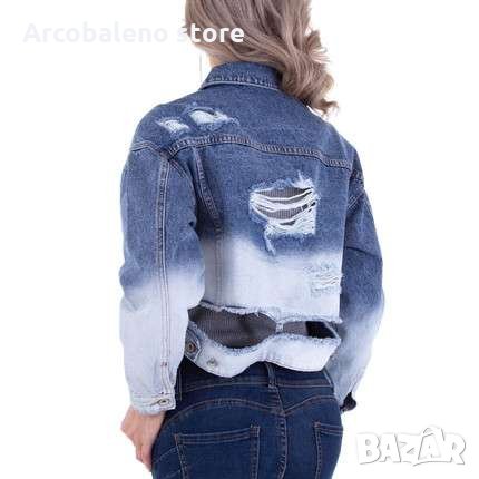 Дамско дънково яке , снимка 4 - Якета - 35937671