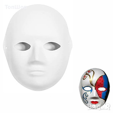 Бяла карнавална маска , призрак , парти маска, снимка 2 - Други игри - 40346804