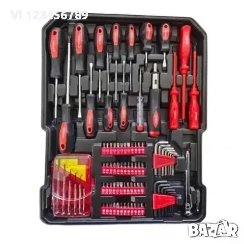 Куфар с Ръчни Инструменти KraFTWorld 499 части тресчотки, ключове, отвертки, снимка 6 - Куфари с инструменти - 53844196