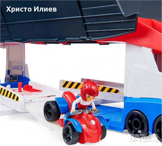 PAW Patrol Трансформиращ Камион Patroller с 2 рампи Ryder и кола ATV, снимка 6 - Коли, камиони, мотори, писти - 39374959
