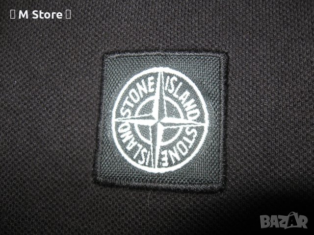 Stone Island оригинална мъжка тениска блуза с яка, снимка 4 - Тениски - 40920649