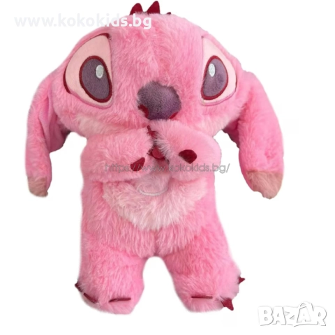 ПЛЮШЕНА ИГРАЧКА ДИШАЩ СТИЧ СЪС ЗВУК И СВЕТЛИНА - STITCH , 30 СМ., снимка 3 - Плюшени играчки - 52872685