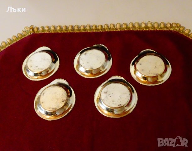 Посребрена купичка за сладко,барок,пепелник. , снимка 3 - Антикварни и старинни предмети - 42682644