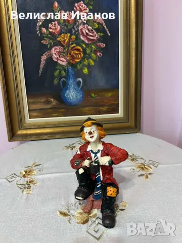 Винтидж фигура на клоун в отлично състояние., снимка 2 - Колекции - 49670577