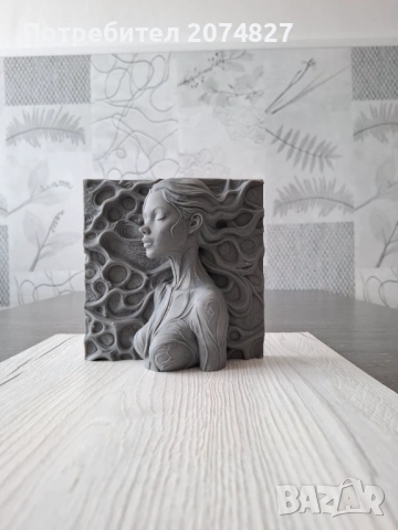 Ethereal Serenity - 3D релефна скулптура, снимка 2 - Декорация за дома - 53451326