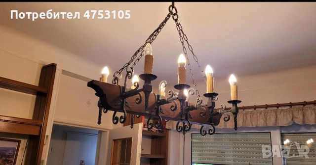 винтидж старинни лампи,полилей и аплици, снимка 4 - Полилеи - 53733185