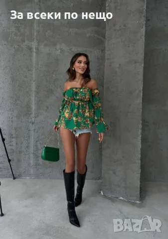 Дамска Блуза С Дълъг Ръкав И Паднали Рамене - 2 Налични Цвята Код VL-21, снимка 9 - Блузи с дълъг ръкав и пуловери - 49956949