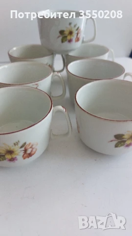 Чаши за кафе, 7 броя, Изида, снимка 7 - Сервизи - 44098055