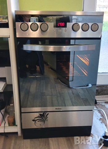 Печка с керамичен плот AMICA  - 50 см, снимка 11 - Печки, фурни - 52937544