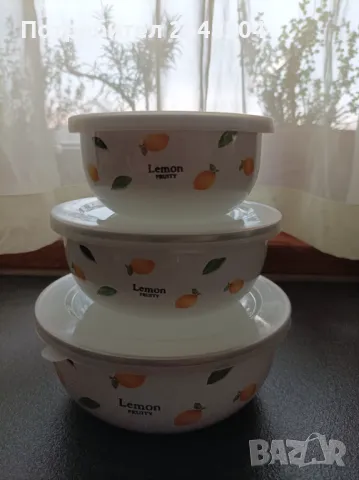 Емайлирани купички 3 бр