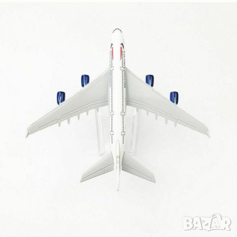 Еърбъс 380 самолет модел макет British Airways метален A380 пътнически летище, снимка 2 - Колекции - 39090084