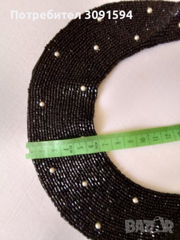 Стара яка за рокля или блуза със стъклени манйста , снимка 4 - Антикварни и старинни предмети - 41607265