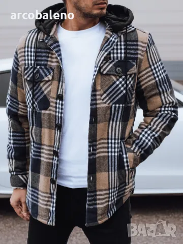 Мъжко изолирано яке с качулка, 3цвята , снимка 10 - Якета - 48268391