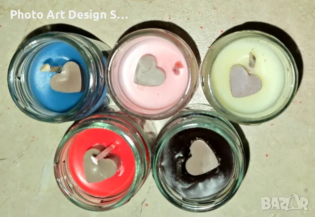 ~•°Бурканче с ароматна свещ °•~, снимка 16 - Декорация за дома - 48639505