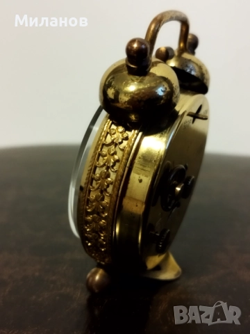 Стар механичен будилник, настолен часовник, снимка 6 - Антикварни и старинни предмети - 51982188