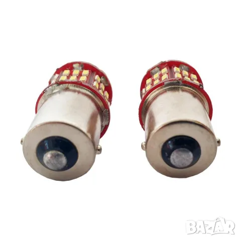 LED крушки BA15S 12V 6000K 2 броя, снимка 3 - Аксесоари и консумативи - 55865020