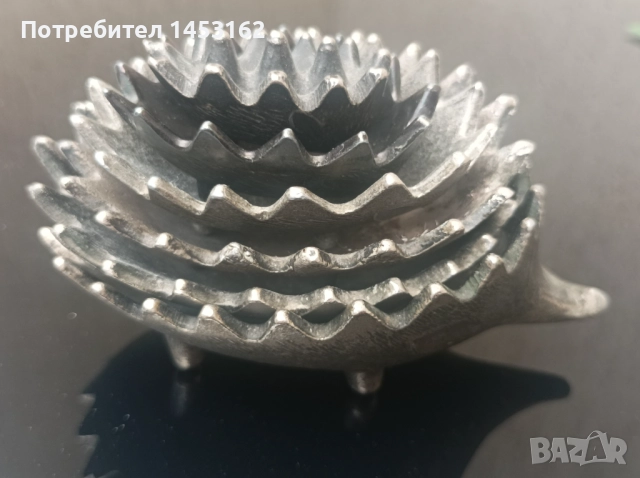 Антикварен руски сет пепелници стил Волтер Босе , снимка 5 - Антикварни и старинни предмети - 51548751