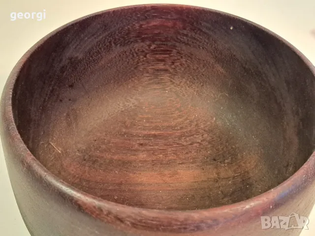 дървена купа от махагон 23/6, снимка 3 - Декорация за дома - 49662936