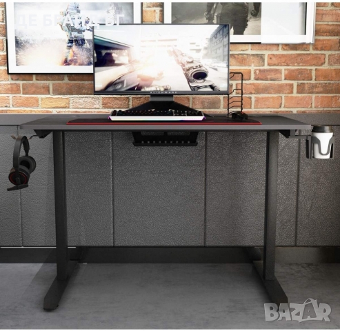 Геймърско бюро / Геймърска маса TN-I44-BK, снимка 4 - Бюра - 36068320