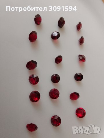 Чешки червени КРИСТАЛИ за ИНКРУСТИРАНЕ в БИЖУТА, снимка 1