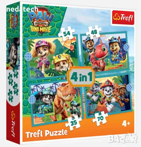 Пъзел Paw Patrol 4 в 1 – Trefl