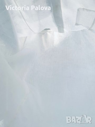 Бяла ленена риза DRYKORN FOR BEAUTIFUL PEOPLE , снимка 11 - Ризи - 41801172