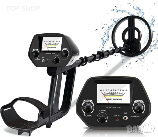Професионален металотърсач / металдетектор прецизна функция и режим на диска, макс. 1м. дълбочина