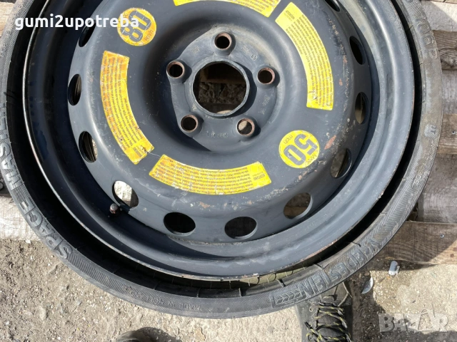 195/75/18 резервна джанта патерица 5х130 Audi Q7 Touareg Cayenne 7L0601027A, снимка 3 - Гуми и джанти - 53705532