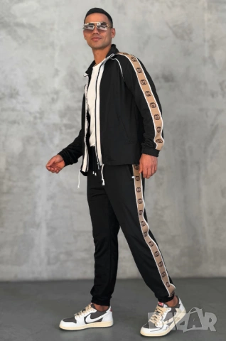 Gucci памучен комплект с лого на райета /спортен комплект / анцунг / суитчър /джърси размер S-М