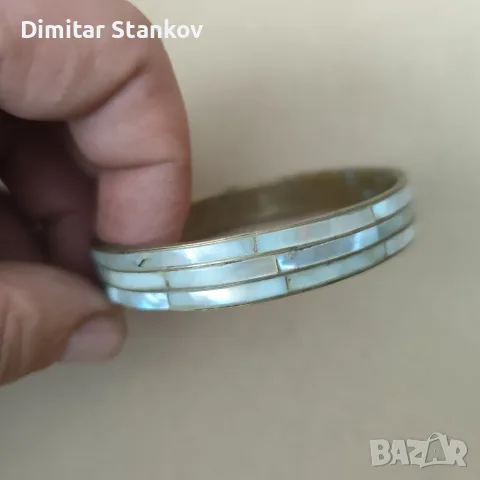 2 броя гривни бронзови с седеф 