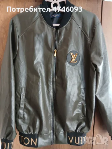  мъжко кожено яке бомбър- брандировка Louis Vuitton / Dior , снимка 2 - Якета - 55889226
