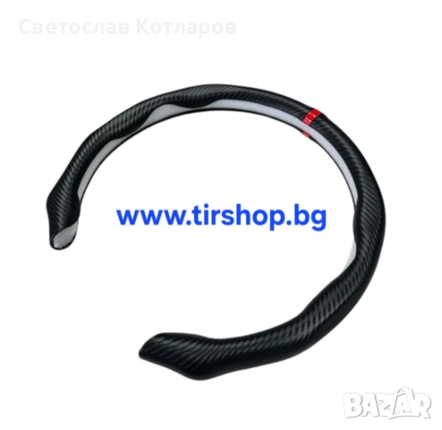 Протектор за волан 90% карбон Черно с червено, снимка 2 - Аксесоари и консумативи - 51614620