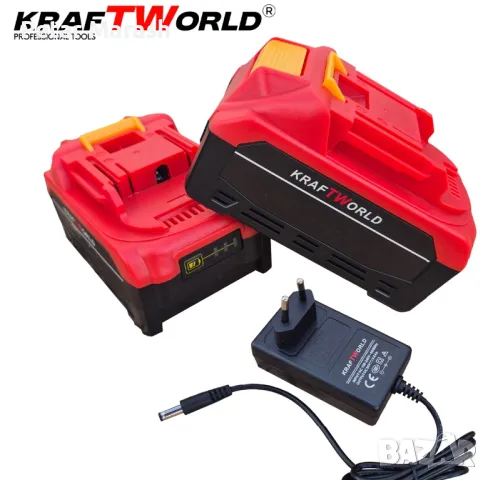 Мини резачка за клони KraftWorld с автоматично омасляване,две батерии и две вериги, снимка 4 - Други инструменти - 50432959